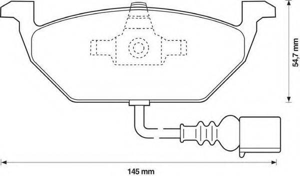 BENDIX 571971B Комплект тормозных колодок, дисковый тормоз