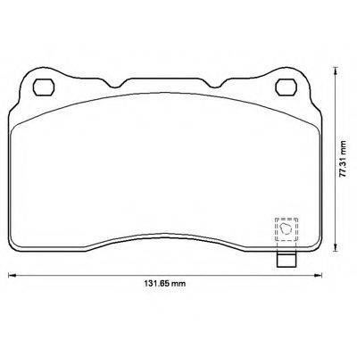 BENDIX 572508B Комплект тормозных колодок, дисковый тормоз