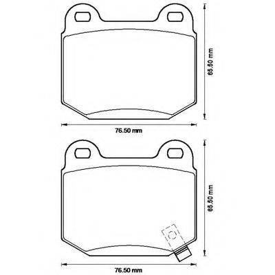 BENDIX 572558B Комплект тормозных колодок, дисковый тормоз