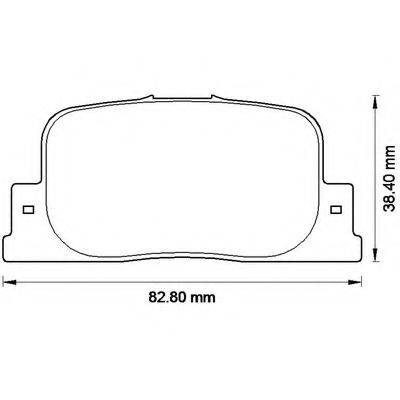 BENDIX 572559B Комплект тормозных колодок, дисковый тормоз