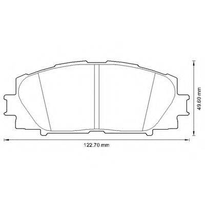 BENDIX 572631B Комплект тормозных колодок, дисковый тормоз