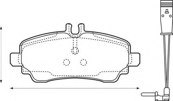 BENDIX 573100B Комплект тормозных колодок, дисковый тормоз