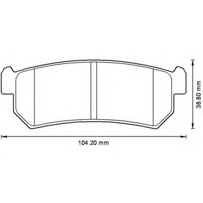 BENDIX 573216B Комплект тормозных колодок, дисковый тормоз