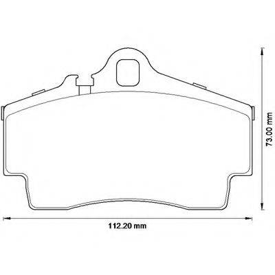 BENDIX 573229B Комплект тормозных колодок, дисковый тормоз