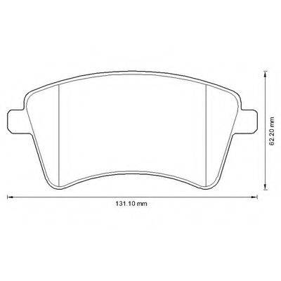 BENDIX 573284B Комплект тормозных колодок, дисковый тормоз