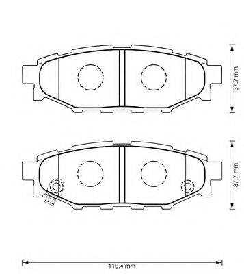 BENDIX 573380B Комплект тормозных колодок, дисковый тормоз