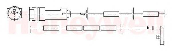 BENDIX 581341 Сигнализатор, износ тормозных колодок