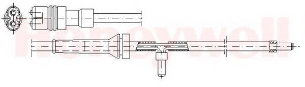 BENDIX 581349 Сигнализатор, износ тормозных колодок