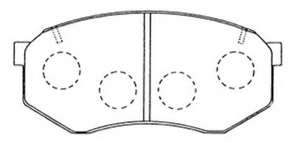 FIT FP0433 Комплект тормозных колодок, дисковый тормоз