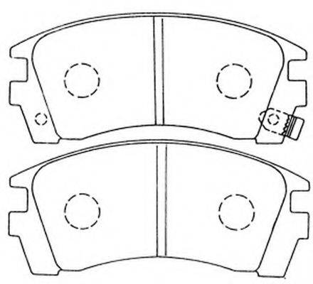 FIT FP0509 Комплект тормозных колодок, дисковый тормоз