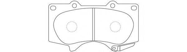 FIT FP0976 Комплект тормозных колодок, дисковый тормоз