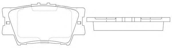 FIT FP1212 Комплект тормозных колодок, дисковый тормоз