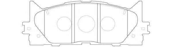 FIT FP1222 Комплект тормозных колодок, дисковый тормоз
