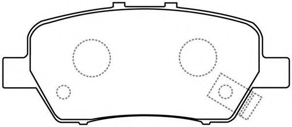 FIT FP8188 Комплект тормозных колодок, дисковый тормоз