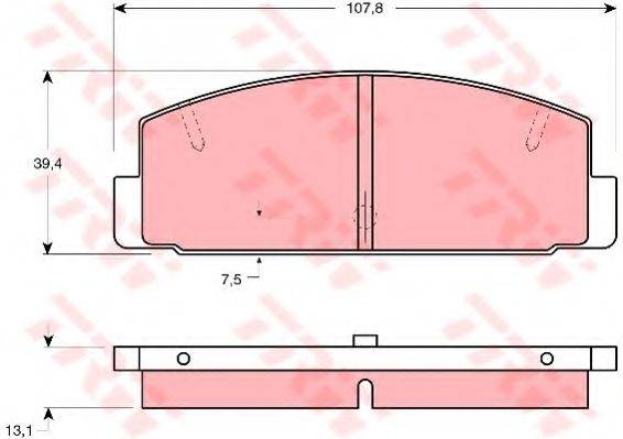 DR!VE+ DP1010100936 Комплект тормозных колодок, дисковый тормоз