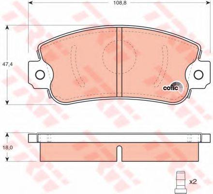 DR!VE+ DP1010100935 Комплект тормозных колодок, дисковый тормоз