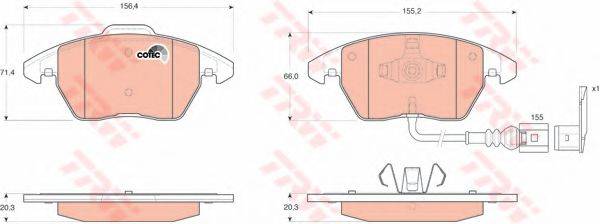 DR!VE+ DP1010100036 Комплект тормозных колодок, дисковый тормоз