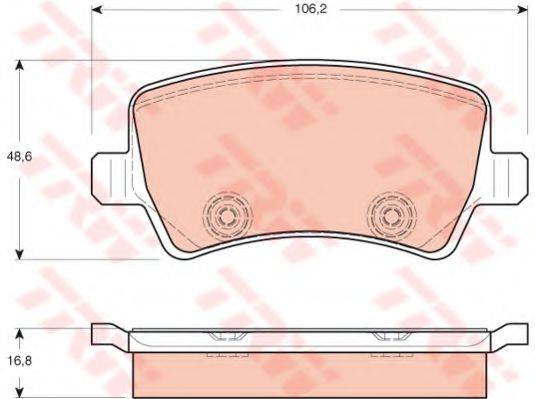 DR!VE+ DP1010100227 Комплект тормозных колодок, дисковый тормоз