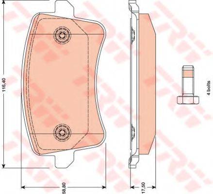 DR!VE+ DP1010100413 Комплект тормозных колодок, дисковый тормоз