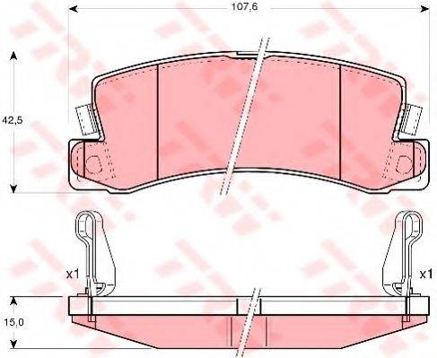 DR!VE+ DP1010100190 Комплект тормозных колодок, дисковый тормоз