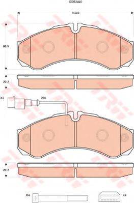 DR!VE+ DP1010100510 Комплект тормозных колодок, дисковый тормоз