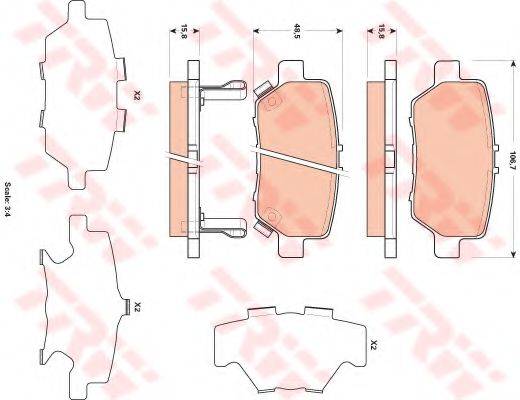 DR!VE+ DP1010100558 Комплект тормозных колодок, дисковый тормоз