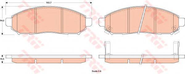 DR!VE+ DP1010100726 Комплект тормозных колодок, дисковый тормоз