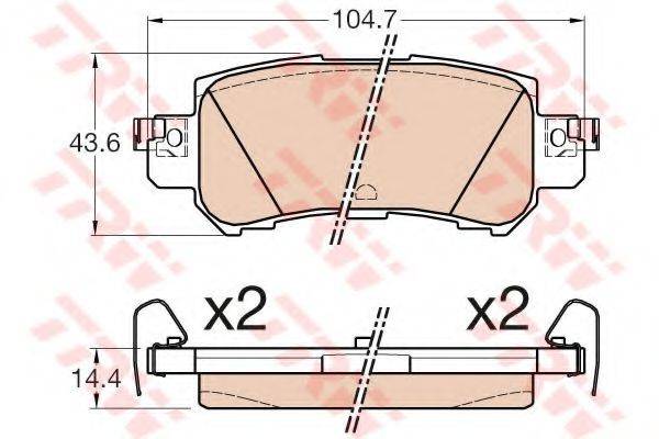 DR!VE+ DP1010100508 Комплект тормозных колодок, дисковый тормоз