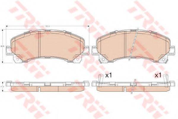 DR!VE+ DP1010100098 Комплект тормозных колодок, дисковый тормоз