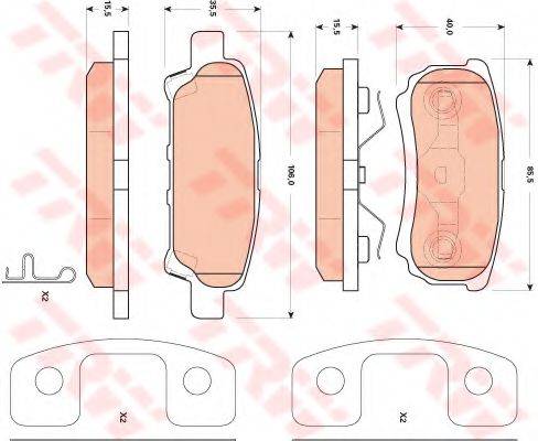 DR!VE+ DP1010100162 Комплект тормозных колодок, дисковый тормоз