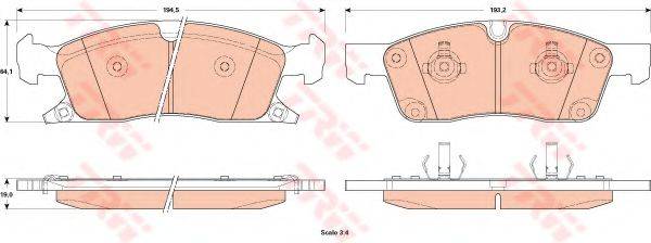 DR!VE+ DP1010100310 Комплект тормозных колодок, дисковый тормоз