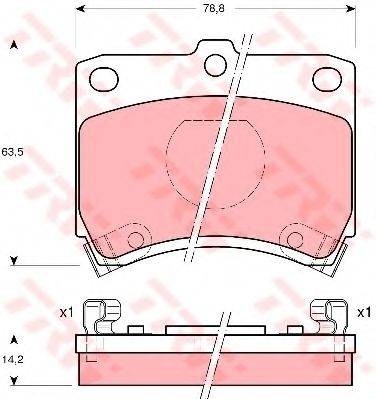DR!VE+ DP1010100426 Комплект тормозных колодок, дисковый тормоз