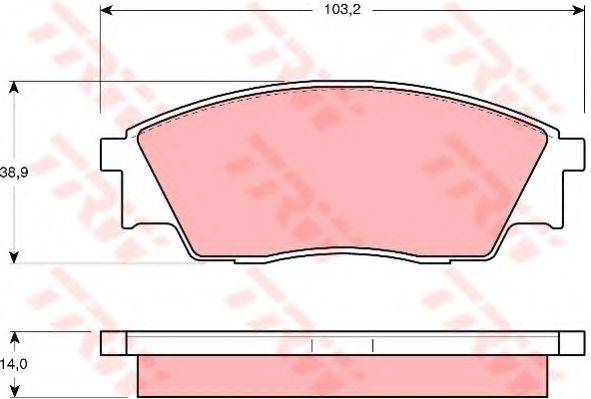 DR!VE+ DP1010100731 Комплект тормозных колодок, дисковый тормоз