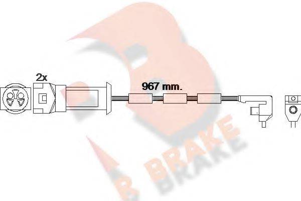 R BRAKE 610069RB Сигнализатор, износ тормозных колодок