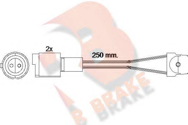 R BRAKE 610091RB Сигнализатор, износ тормозных колодок