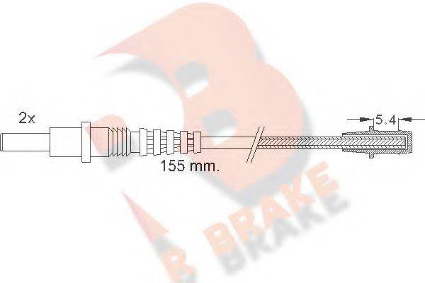 R BRAKE 610157RB Сигнализатор, износ тормозных колодок