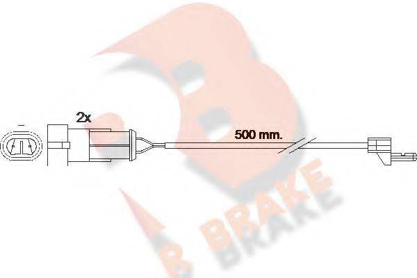 R BRAKE 610223RB Сигнализатор, износ тормозных колодок