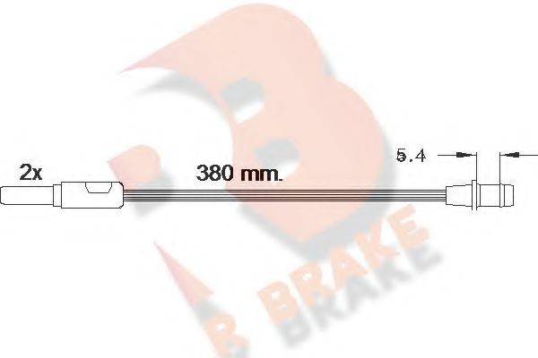 R BRAKE 610244RB Сигнализатор, износ тормозных колодок