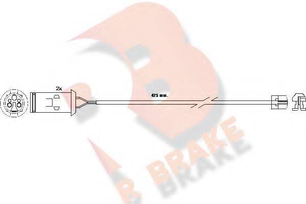 R BRAKE 610255RB Сигнализатор, износ тормозных колодок