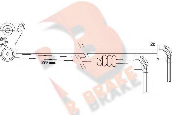 R BRAKE 610280RB Сигнализатор, износ тормозных колодок
