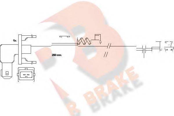 R BRAKE 610288RB Сигнализатор, износ тормозных колодок