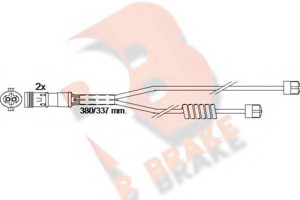 R BRAKE 610303RB Сигнализатор, износ тормозных колодок