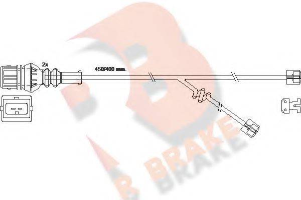R BRAKE 610355RB Сигнализатор, износ тормозных колодок