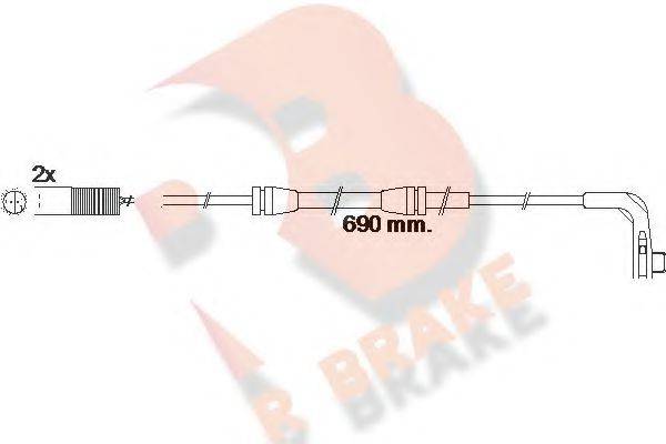 R BRAKE 610479RB Сигнализатор, износ тормозных колодок