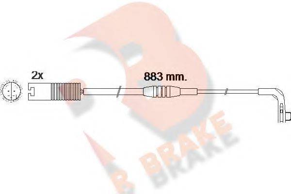 R BRAKE 610480RB Сигнализатор, износ тормозных колодок
