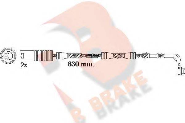 R BRAKE 610503RB Сигнализатор, износ тормозных колодок