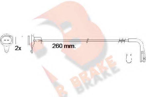 R BRAKE 610545RB Сигнализатор, износ тормозных колодок