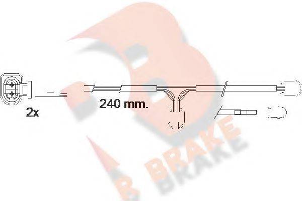 R BRAKE 610546RB Сигнализатор, износ тормозных колодок