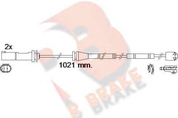 R BRAKE 610554RB Сигнализатор, износ тормозных колодок