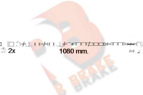 R BRAKE 610558RB Сигнализатор, износ тормозных колодок